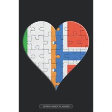 TeknoKapsül Planner: Irish Norwegian Flag United Heart Jigsaw Puzzle Flags Of Ireland Norway