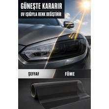 Meyzone Photochromic Kararan Siyah Far Stop Filmi Far Folyosu Far Çizik Çizilme Engelleyici 100CMX30CM