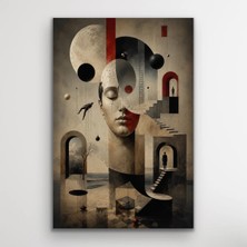 TeknoKapsül Karışık Rüyalar Soyut Kanvas Tablo 20X30 cm