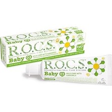 TeknoKapsül R.o.c.s. Baby 0-3 Yaş Papatya Özlü Florürsüz Bebek Diş Macunu (1 x 45 G)