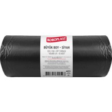 TeknoKapsül Ekonomik Endüstriyel Büyük Siyah Çöp Torbası 10’lu 65×80 Cm, Kalın & Dayanıklı, Çift Katlı, Geri Dönüştürülebilir Atık Torbası; Restoran, Fabrika, Inşaat, Ofis ve Depo Için Güçlü Çöp Poşeti