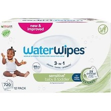 TeknoKapsül Waterwipes Çocuk Bio Islak Mendil 60 Lı x 12 Adet (720 Yaprak) - Toddler