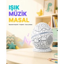 Beta Moda Hub Bluetooth Bağlantılı Dinozor Yıldız Projektör Gece Lambası ve Uyku Yardımcısı