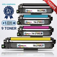 tonermax Brother TN-279XL Muadil Toner 2'li Set + Siyah Hediye (9 Toner) - Yüksek Kapasite- Çipli / DCP-L3520CDW / L3560CDW / HL-L3220CW / L3240CDW / L3280CDW / MFC-L3720CDW / L3760CDW / L3755CDW / L3780CDW /