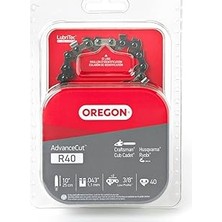 TeknoKapsül Oregon R40 Advancecut Elektrikli Testere Zinciri, 10 Inç Çubuk Için – 40 Tahrik Bağlantısı Yedek Testere Bıçağı, 0,043 Inç Ölçer, 3/8 Inç Adım, Remington, Husqvarna, Ryobi ve Daha Fazlasına Uyar, Gri