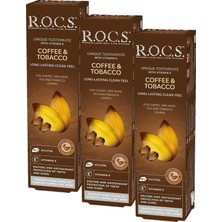 TeknoKapsül R.o.c.s. Rocs Lekelere Karşı Coffee&tobacco Diş Macunu - 74G (3 Paketi)