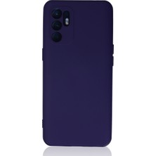 TeknoKapsül Reno 6 Kılıf Nano Içi Kadife Silikon - Mor
