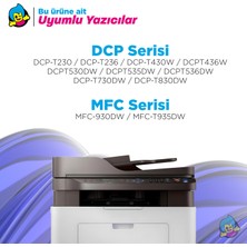 tonermax Brother BTD100 Muadil Mürekkep Kırmızı / Dcp T230 / T236/ T430W / T436W / T730DW / Mfc 930DW / T935DW