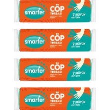TeknoKapsül Smarter Çöp Torbası Poşeti Büyük Boy 4 Adet