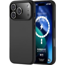 Buff iPhone 17 Pro Max Magsafe Rubber Fit Silikon Kılıf - Siyah