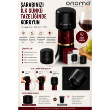 Onomo Life Vakumlu Sızdırmaz Şarap Şişesi Tıpası