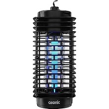 TeknoKapsül Asonic 4W Elektrikli Sinek Öldürücü - 40M² Etkili Uv Lambalı Sivrisinek Kovucu, Kimyasal Içermez, Sessiz Çalışma, Iç Mekan ve Balkon Kullanımı, Siyah