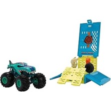TeknoKapsül Hot Wheels Monster Trucks 1:24 Mega Wrex'in Çarpışma Kafesi, 3 Yaş ve Üzeri, HNC29
