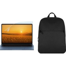 Samsung Galaxy Book5 Pro, 14" Siyah Notebook Laptop Sırt Çantası ve Ekran Koruyucu Uyumlu