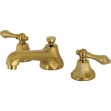TeknoKapsül Kingston Brass KS4467AL Metropolitan 20 cm Yaygın Tuvalet Bataryası Açılır Peruk, Saten Pirinç, 12,5 cm Ağız Erişimi