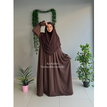Yüsra Collection Erva Abaya ve Kısa Sufle 2'li Takım