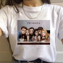 Tarzsokak Beyaz Arkadaşlar Tv Gösterisi Harajuku Ullzang Karikatür Baskı 90S Grafi
