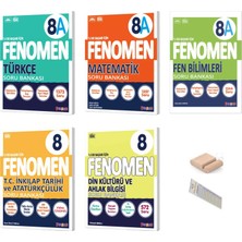 Fenomen Yayıncılık 8.sınıf 8A Türkçe Inkilap Matematik Fen Din Soru Seti Lgs 2027+ÇÖZÜM Ayracı+Tlf Tutucu