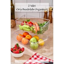 TeknoKapsül 2 Li Buzdolabı Organizeri & Buzdolabı Düzenleyici 4,5 Lt