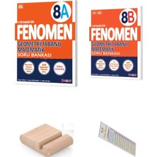 Fenomen Yayıncılık 8.sınıf 8A-8B Geometri Tabanlı Soru Bankası Lgs 2027+ÇÖZÜM Ayracı+Telefon Tutucu