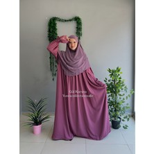 Yüsra Collection Erva Abaya ve Kısa Sufle 2'li Takım