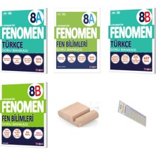 Fenomen Yayıncılık 8.sınıf 8A-8B Türkçe 8A 8b Fen Bankası Lgs 2027+ÇÖZÜM Ayracı+Telefon Tutucu