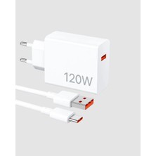 Aslanoğlu Store 120W Süper Hızlı Şarj Adaptörü – Type-C Kablo Dahil, Yüksek Voltaj Korumalı