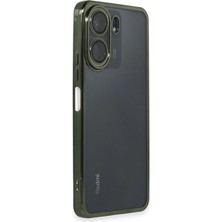 Aslanoğlu Store Xiaomi Redmi 13C Kılıf Razer Lensli Silikon - Yeşil