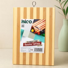 Aslanoğlu Store Bambu Kesme Tahtası 24X34X1.3 cm - Metal Kulplu