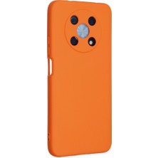 Aslanoğlu Store Huawei Nova Y90 Kılıf Nano Içi Kadife Silikon - Turuncu