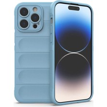Aslanoğlu Store Iphone 15 Pro Kılıf Optimum Silikon - Sky Blue