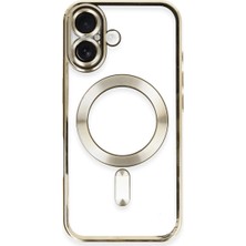 Aslanoğlu Store Iphone 16 Kılıf Kross Magneticsafe Kapak - Gold