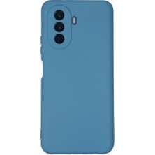 Aslanoğlu Store Huawei Nova Y70 Kılıf Nano Içi Kadife Silikon - Mavi