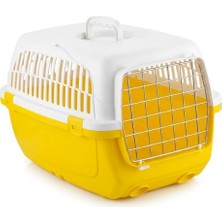 Aslanoğlu Store Taşınabilir Kedi ve Köpek Taşıma Çantası Orta Boy - Sarı/beyaz