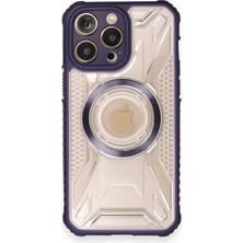 Aslanoğlu Store Iphone 12 Pro Kılıf Prag Magneticsafe Kapak - Derin Mor
