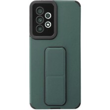 Aslanoğlu Store Newface Samsung Galaxy A33 5g Kılıf Mega Standlı Silikon - Yeşil