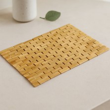 Aslanoğlu Store Bambu Ahşap Kaymaz Banyo Paspası 42X62 cm