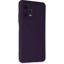Aslanoğlu Store Xiaomi Redmi Note 12 5g Kılıf Nano Içi Kadife Silikon - Mor