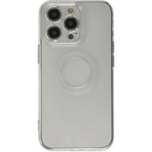 Aslanoğlu Store Iphone 13 Pro Kılıf Santa Lens Silikon - Şeffaf