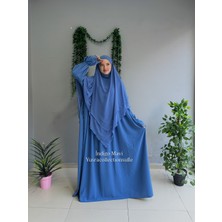 Yüsra Collection Tesettür Erva Abaya ve Uzun Sufle 2'li Takım