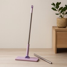 Aslanoğlu Store Otomatik Bez Değiştiren 360° Başlıklı Mop - 115 cm Sap