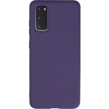 Aslanoğlu Store Samsung Galaxy S20 Kılıf Nano Içi Kadife Silikon - Mor