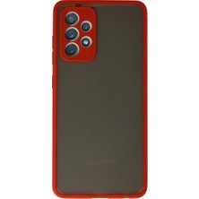 Aslanoğlu Store Samsung Galaxy A72 Kılıf Montreal Silikon Kapak - Kırmızı