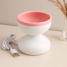 Aslanoğlu Store Makyaj Fırça Temizleme Makinesi USB Silikon Hazneli