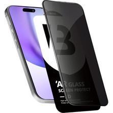 Aslanoğlu Store Iphone 15 Pro Max 5d Privacy Diamond Hayalet Cam Ekran Koruyucu