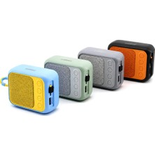 Aslanoğlu Store Bluetooth Wireless Mini Hoparlör Speaker Renkli Type-C Şarjlı 5W Mikrofon - Kart Girişi PL-4692