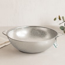 Aslanoğlu Store Çelik Süzgeç 31 cm Metal Kulplu Ince Tel Ayaklı