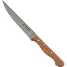 Aslanoğlu Store Bursa Paslanmaz Sebze Bıçağı 12 Cm, Ahşap Sap