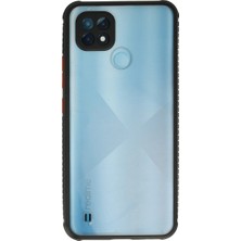 Aslanoğlu Store Realme C21 Kılıf Miami Şeffaf Silikon - Siyah