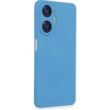 Aslanoğlu Store Realme C55 Kılıf Nano Içi Kadife Silikon - Mavi